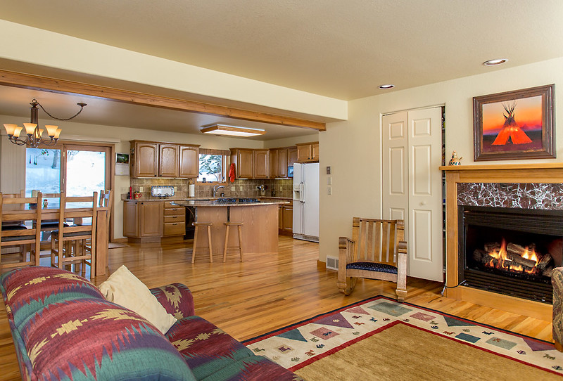 fireplace, family room, open concept, home for sale, Steamboat Springs