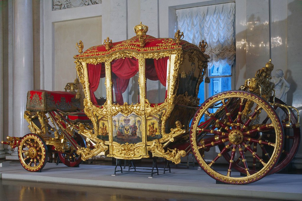 Grand Cornationa Carriage. Early 1720s. Hermitage