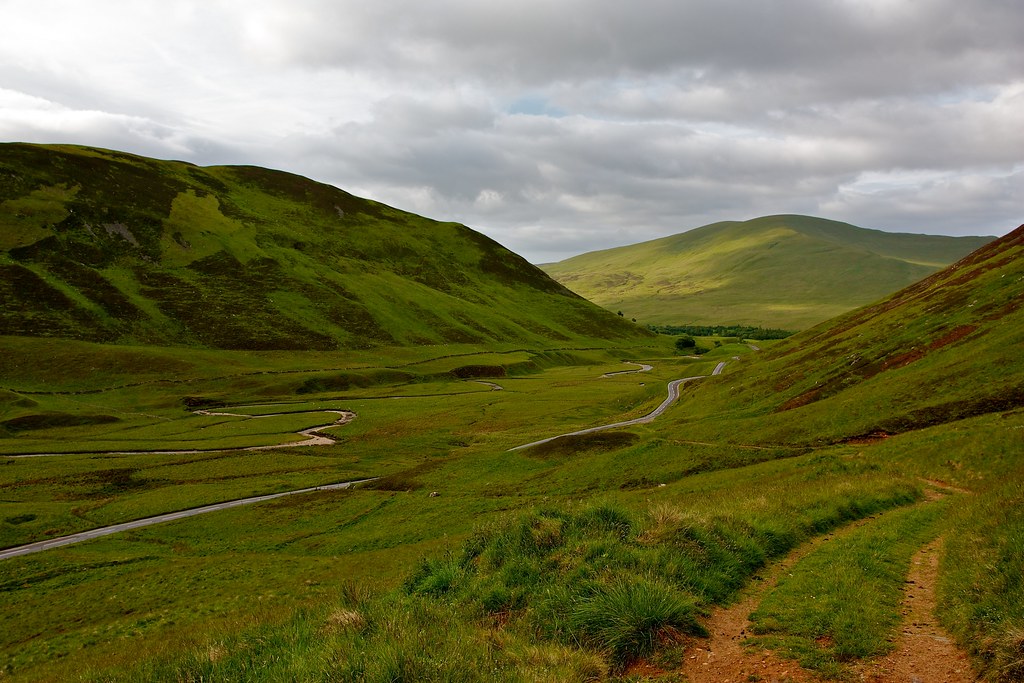 Looking back to the Spittal of Glenshee