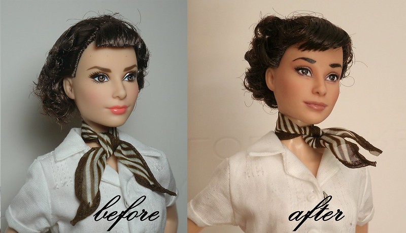 Roman Holiday OOAK - before and after