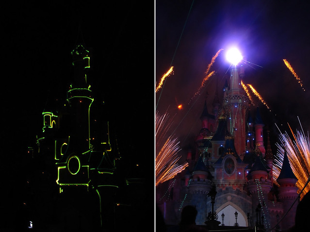 Lightshow at Disneyland