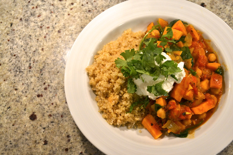 morrocan sweet potato, chickpea, and quinoa stew | things i made today
