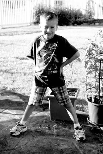 Nathan-by-bushes-bw
