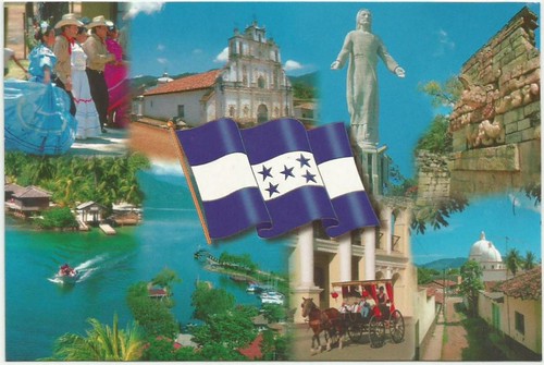 Bandera e imágenes varias de Honduras