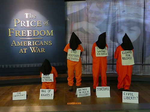 The Price of Freedom: Witness Against Torture activists call for the closure of Guantanamo in the Museum of American History