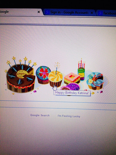 Katrina Mitchell Google Birthday greeting