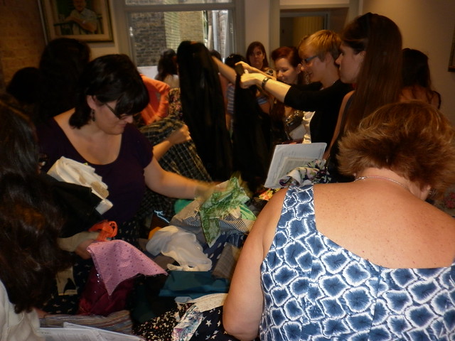 The fabric swapping table!