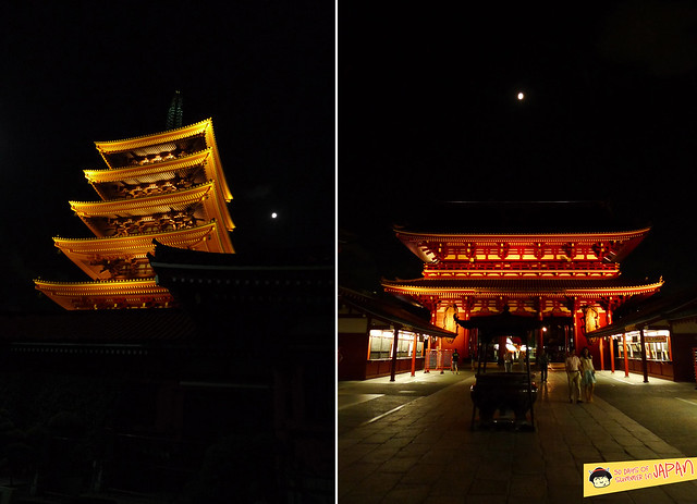 Asakusa - Gojunoto - 5 story Pagoda at night