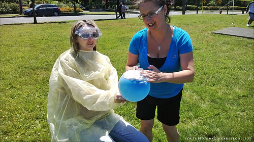 CDI College Student Appreciation BBQ in Victoria, BC - Can You Shave a Balloon Without Braking It