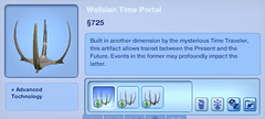 Wellsian Time Portal