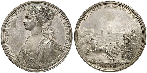 Silver Medal 1719, by O. Hamerani