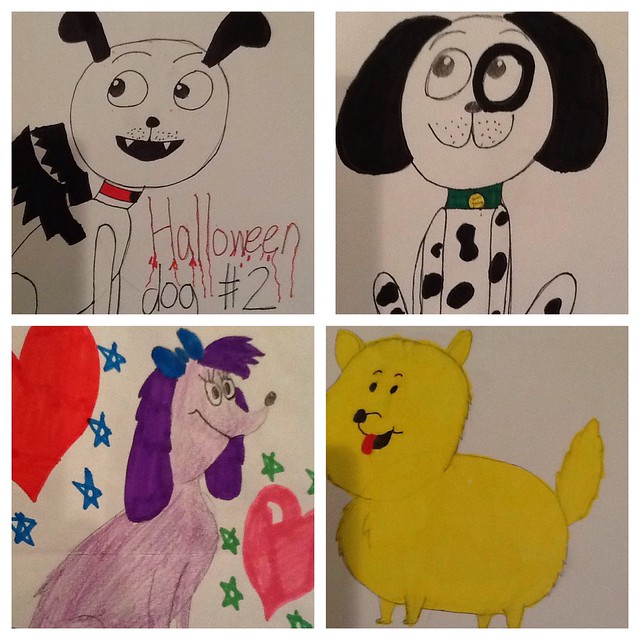 Recent Dog Drawings by Rachel Fryer (October 2013)