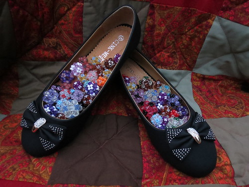 Beads in shoes