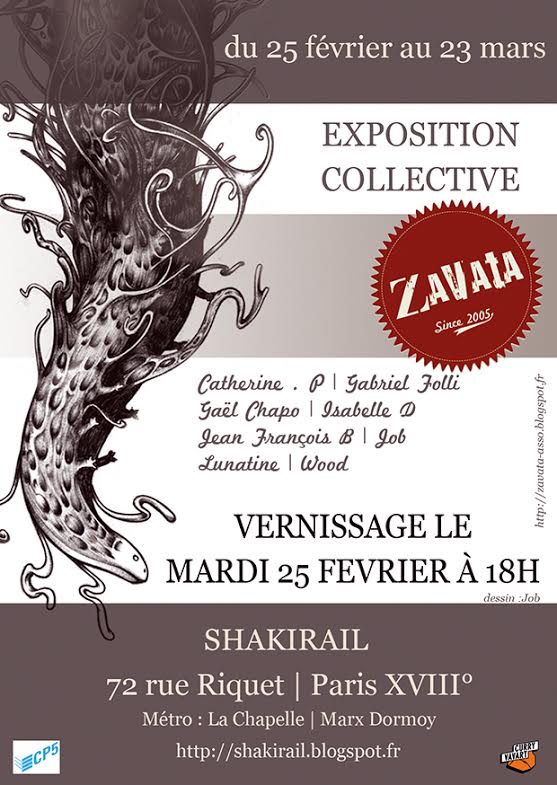 Exposition Zavata au Shakirail - Paris 2014