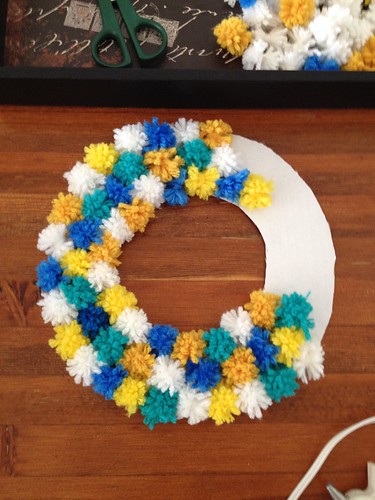 Almost Finished Olympic Inspired Wreath