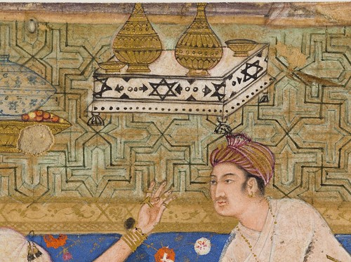 King Putraka in the Palace of the Beautiful Patali, From a Kathasaritsagara LACMA M.78.9.7 (2 of 2)