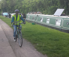 Riders on Grand Union Canal
