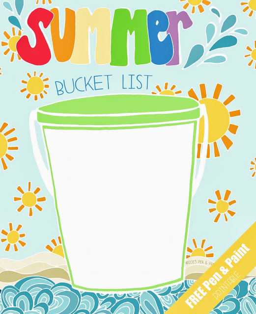 Pen and Paint Summer Bucket List