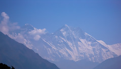 Everest - widok z Namche Bazar