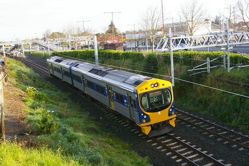 New Zealand ADL class diesel electric unit in Papatoetoe.Sta, Auckland, New Zealand /Oct 2,2013