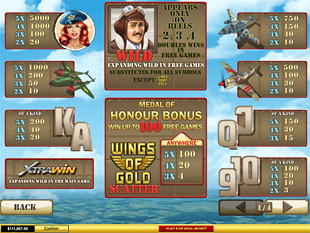 free Wings of Gold slot payout