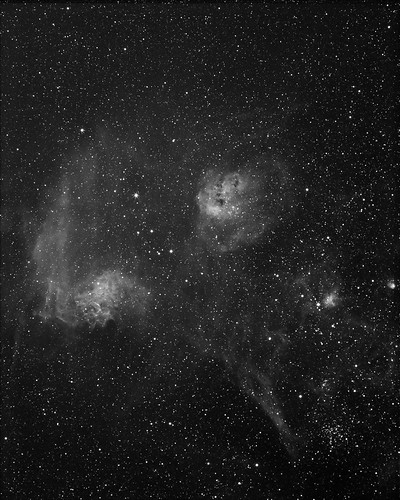 IC405, IC410 and IC417 in Auriga - Widefield view by Mick Hyde