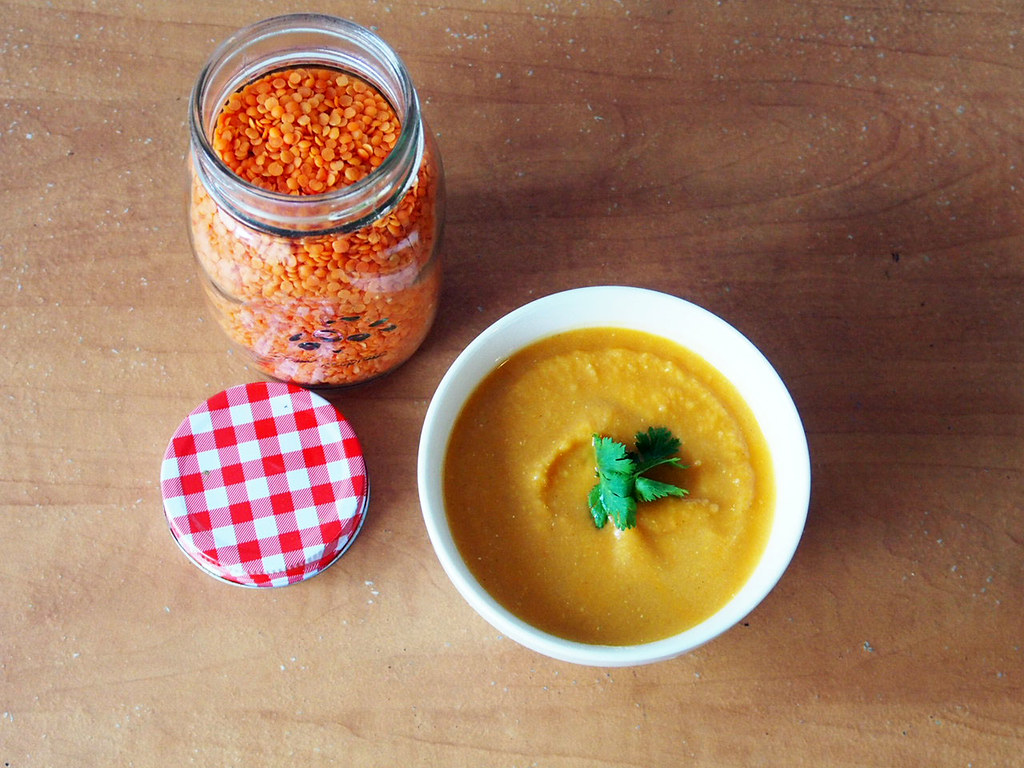 Curry Chickpeas Lentil Soup