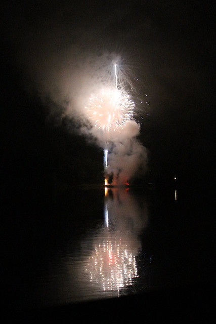 Fireworks on the dam