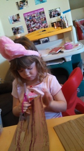 Bunny Lily making a jelly fish