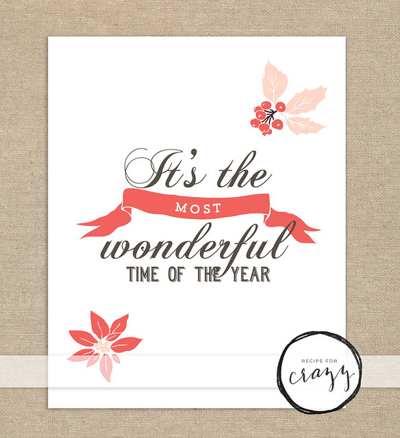 It's the most wonderful time of the year - holiday art print
