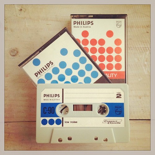 The early generation audio cassette by Philips 50 years ago. Happy birthday, audio cassette. #neoretrogizmo