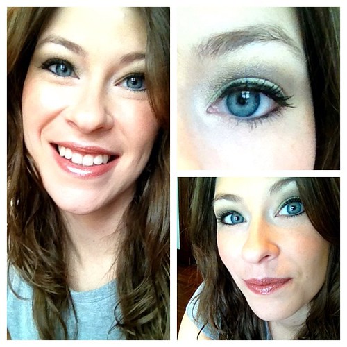 #doyourmakeup 6/8/13 #nofilter #beauty #makeup drugstore makeup experiment time: Physician's Formula mineral wear foundation in translucent light. Eyes are 3/4 of a Revlon quad called "inspired". Mascara is @lorealparisusa telescopic shocking extensions i