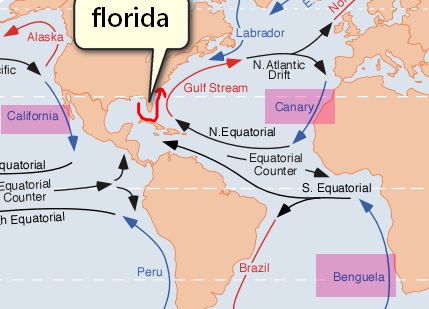 map-ocean-currents for Geography Answerkey CAPF 2013