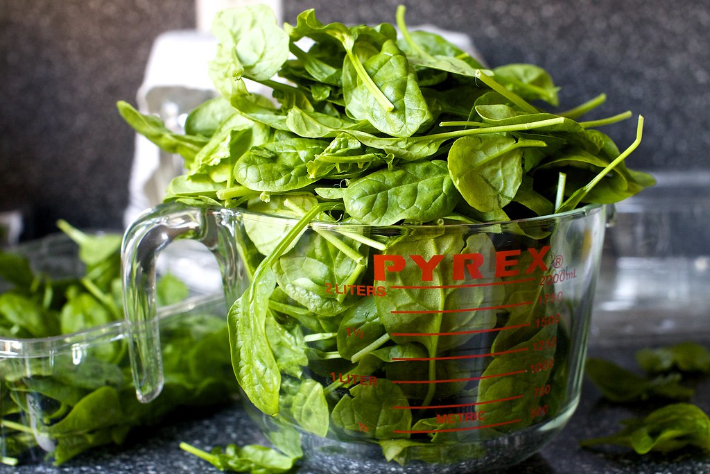 baby or fresh spinach will work