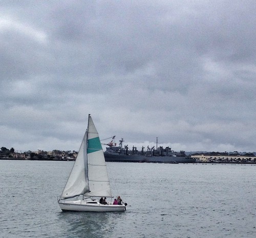Sailboat in San Diego Bay