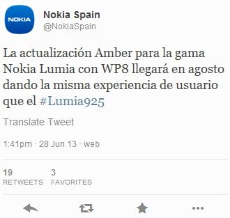 WP8 Amber  Nokia Lumia
