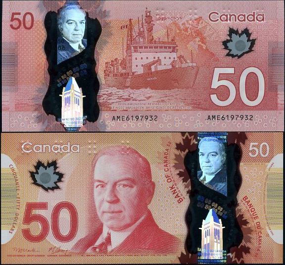50 Dolárov Kanada 2012, polymer