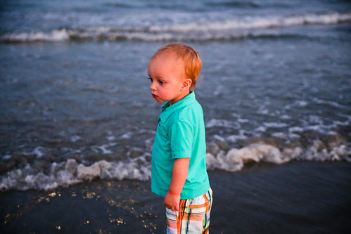Toddler in the Ocean
