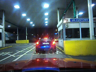 Controles frontaliers anglais au terminal ferry de Dover