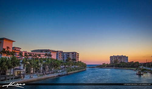 Boca Raton Inlet Jetty and Condo by KimSengPhotography