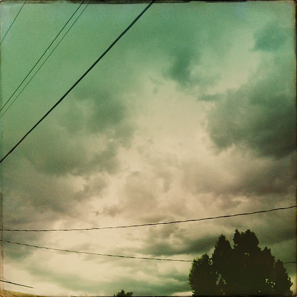 Storm coming in, the sky is amazing. #walking #clouds #pretty