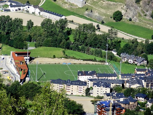 View on Ordino football ground.