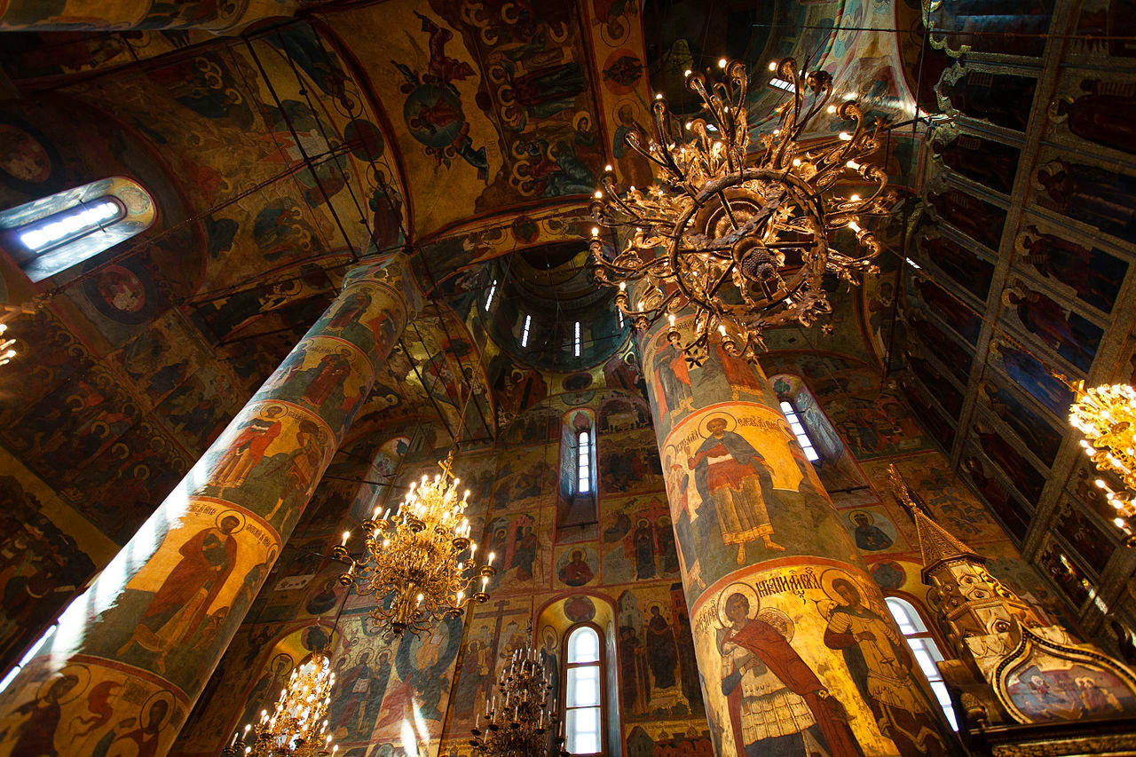 Uspensky Cathedral, Kremlin, Moscow. Credit Jummyweee