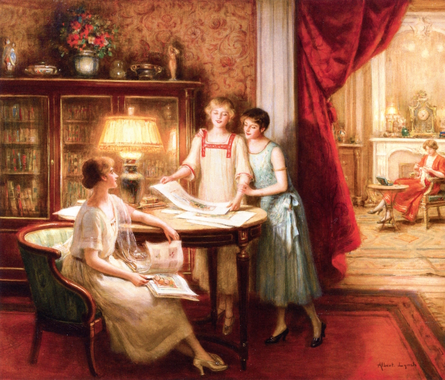 The Print Connoisseurs by Albert Lynch