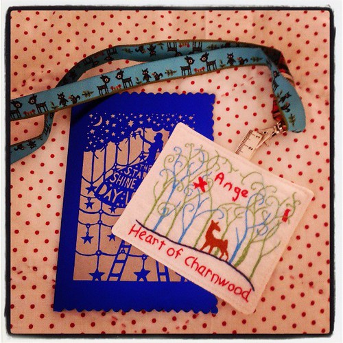 @fatquarterly My name tag has arrived, its gorgeous @indiannadreams thank you so much!! :-)