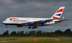 British Airways A380 at SNN