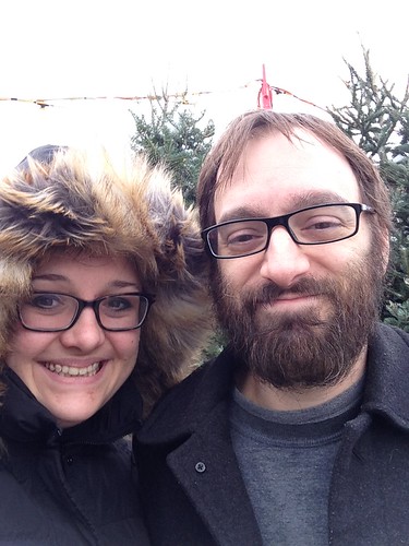 Jen and Nate at Christmas Tree Lot