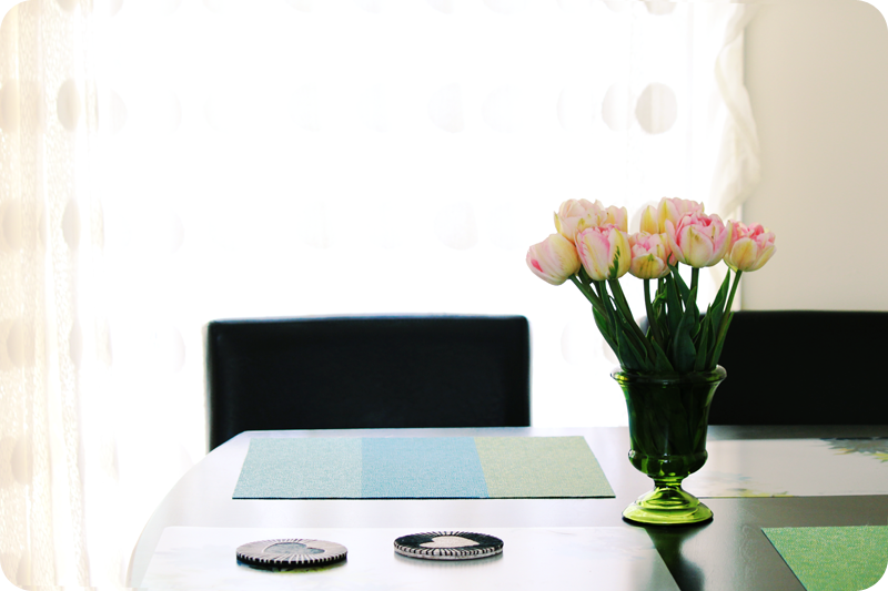 {april} these days | kitchen table
