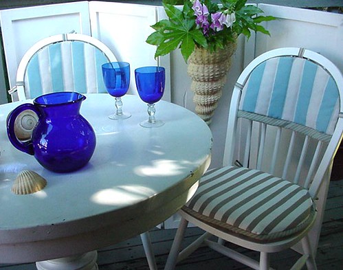 Two Chairs-Wall Shell-Blue Glasses-7x5