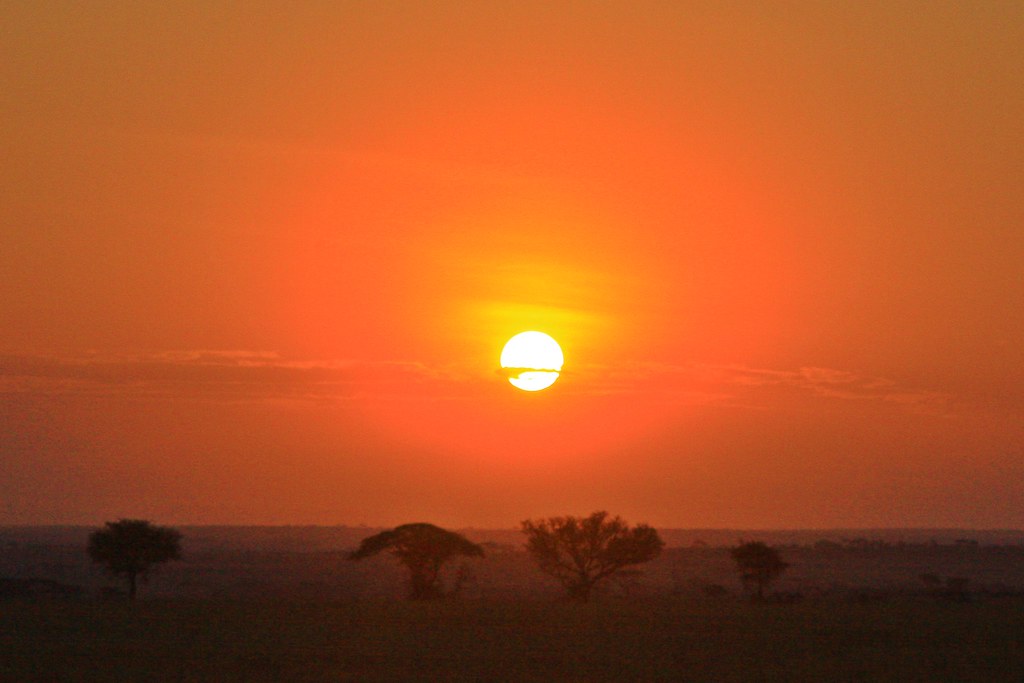 Sunrising in Serengeti